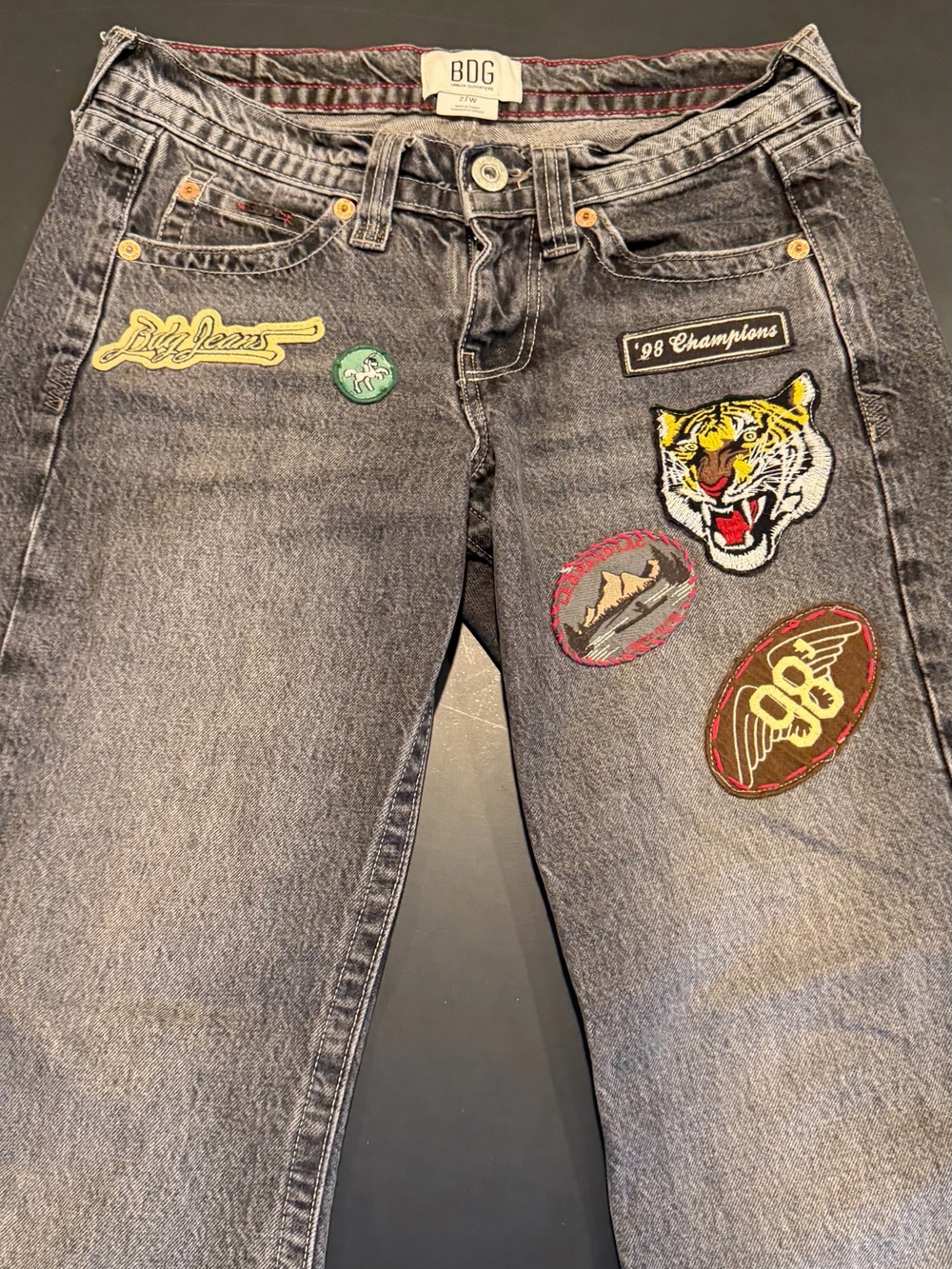 BDG Kayla Lowrider patch jeans